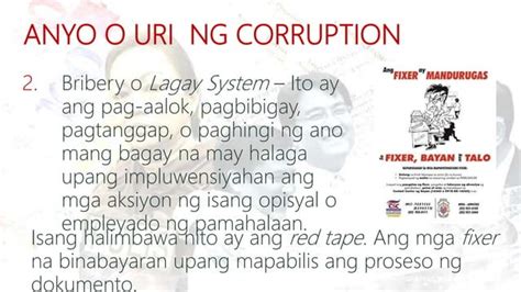 uri ng korapsyon|Ang Konsepto, Uri at Pamamaraan ng Graft And Corruption.